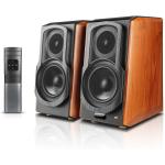 Edifier S1000W 120W Wireless Hi-Fi Powered Bookshelf Speaker System with WiFi & Bluetooth - Optical + Coax + RCA inputs, Hi-Res Audio certified, supports Apple AirPlay + Spotify Connect + Alexa + Tidal - Remote included