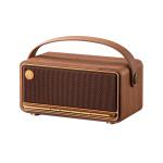 Edifier MP330 40W Portable Tabletop Bluetooth 6.0 Stereo Speaker - Brown Premium Wooden Finish - Quality Sound with Punchy Bass - Hi-Res Audio certified - Easy-carry handle - Bluetooth 6.0 + USB-C + Micro SD inputs - Up to 19hrs playtime