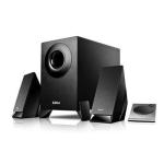 Edifier M1360 2.1 Multimedia PC Speaker System with quality satellites & 4" wooden subwoofer - 3.5mm input + output, magnetically shielded, 8.5W RMS, easy wired audio & volume control