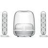 Harman Kardon SoundSticks 4 140W 2.1 Bluetooth Wireless Speaker System - White Iconic Transparent Design - 5.25" Subwoofer - Aura Lights - 3.5mm + Bluetooth Connectivity - Compatible with Mac / PC / Smartphones & More Harman Kardon SoundSticks 4 140W 2.1 Bluetooth Wireless Speaker System - White Iconic Transparent Design - 5.25" Subwoofer - Aura Lights - 3.5mm + Bluetooth Connectivity - Compatible with Mac / PC / Smartphones & More
