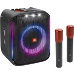 JBL PartyBox Encore 100W Wireless Portable Party Speaker with 2x digital microphones - IPX4 splashproof, Mic + Aux + USB + Bluetooth inputs, up to 6 hours of playback