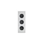 KEF CI3160RLB-THX Rectangle In-Wall Speaker Subwoofer - 3x 160mm(LF) Drivers - THX Ultra 2 Certified - Massive Aluminium Baffle - Powered by KASA500