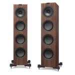 KEF Floor Standing Speakers Two & half-way bass reflex. Uni-Q array: 1x 6.5" Uni-Q, 1x 1" HF, 1x 6.5" LF & 2x 6.5" ABR drivers. Colour Walnut. SOLD AS PAIR