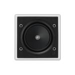 KEF Ci130.2CS Square In-Wall Speaker Shallow Mounting Depth - 130mm (5.25") Uni-Q Driver - Ultra-Thin Bezel - IP64 Weather Resistant - 16mm (0.6") - Aluminium Dome Tweeter with "Tangerine" Waveguide