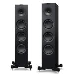 KEF Floor Standing Speaker. Two and Half-Bass Reflex. Uni-Q Array: 1 x 5.15" Uni-Q, 1 x 1" HF, 1x5.25 LF & 2 x 5.25" ABR Drivers. Colour Black. SOLD AS PAIR. Speaker Grills not included.