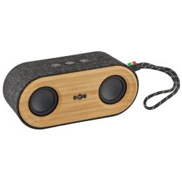 MARLEY Get Together 2 Mini 20W Wireless Stereo Bluetooth Speaker - Signature Black - Up to 15 Hours Playtime, Premium Bamboo finish, IP67 Water & Dust Resistant