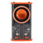 Valore 5W Pocket Wireless Portable Bluetooth Speaker - Orange USB-C Charging - Stereo Pairing - RGB Rhythm Lighting