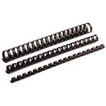 Fellowes 5346509  Plastic Binding Coils 12mm Black, Pack of 100