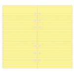 Filofax Organiser Refill Notepad Ruled Yellow - Personal