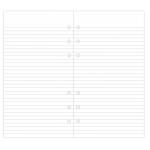 Filofax Organiser Refill Personal Notepaper Value Pack Ruled White