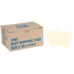 Globe Buff Tags No.2 82x41mm Box 1000