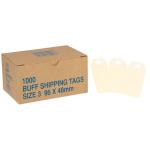Globe Buff Tags No.3 96x48mm Box 1000