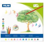 Milan Coloured Pencils Assorted Colours Triangular Box of 288