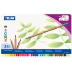 Milan Coloured Pencils Thick Lead Assorted Metal Box Pack of 36