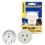 Jackson PTA8810 Outbound Travel Adaptor. Converts NZ/Aust Plugs for use in Europe & Bali.