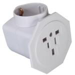 Jackson PTAMULTI2 Inbound Travel Adaptor with Surge Protection Converts US / UK / European Plugs to NZ / AU