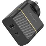 OtterBox 30W Dual Port Wall Charger - Black- Fast Charge USB-C (18W) and USB-A (12W), Ultra-safe, highly efficient