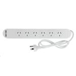 PUDNEY P4048 6 Outlet Surge Protected Powerboard with 2x USB - Overload Protection
