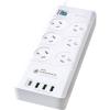 Sansai PAD-8066 6 Outlet Powerboard with USB-A & USB-C Surge & Overload Protected 375J USB-C - PD3.0 Power Delivery 20W Max Sansai PAD-8066 6 Outlet Powerboard with USB-A & USB-C Surge & Overload Protected 375J USB-C - PD3.0 Power Delivery 20W Max