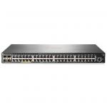 HPE 2540 48G PoE+ 4SFP+, L2 Managed Ethernet Switch, 48 Port RJ-45 GbE PoE+ (370W Total Budget), 4 Port 10G SFP+, Lifetime Warranty