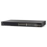 Cisco 550 Series SG550X-24 Stackable L3 Managed Switch, 24 Ports GbE, 2 Ports SFP+, 2 Ports Combo 10G RJ-45 or SFP+, Limited Lifetime Warranty