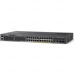 Cisco Catalyst WS-C2960X-24PSQ-L 24-Port Gigabit Layer 2 Managed Switch, with 8x PoE (Max 92W), 2x SFP Uplinks