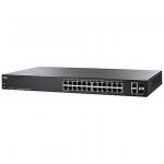 Cisco 220 Series Smart Plus Managed Switch, 24 Ports GbE RJ-45, 2 Ports GbE Combo RJ-45 or SFP, Limited Lifetime Warranty