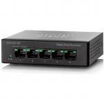 Cisco 110 Series Unmanaged Switch, 5 Ports GbE RJ-45, Desktop, Limited Lifetime Warranty