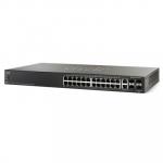 Cisco 500 Series SG500-28 Stackable L3 Managed Switch, 24 Ports GbE, 2 Ports Combo GbE RJ-45 or SFP, 2 Ports 1G/5G SFP, Limited Lifetime Warranty