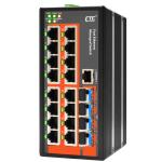 CTC Union IFS-1604GSM Managed Switch 16x FE RJ45 + 4x 100/1000Base-X SFP (Total 20 ports) -10 to 60°C