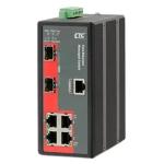 CTC Union IFS-402GSM Managed Switch 4x 10/100Base-T(X) + 2x 100/1000Base-X SFP (Total 6 Ports) -10 ~ 60°C