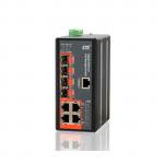 CTC Union Managed PoE switch 4x 10/100/1000Base-T ports and 2x 100/1000Base-X SFP slots with 4x PoE+(120W, 24V Booter), minus 10  C to 60  C