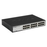 D-Link DGS-1024D 24-Port Gigabit Unmanaged Switch, Fanless, QoS, Rackmountable