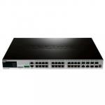 D-Link DGS-3620-28PC  24-Port Gigabit L3 Stackable Managed PoE Switch with 24 x PoE/PoE+ (Max 370W) and 4 x Combo SFP & 4 x SFP+