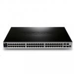 D-Link DGS-3620-52P 48-Port Gigabit L3 Stackable Managed PoE Switch with 48 x PoE/PoE+ (Max 370W) and 4 x SFP+