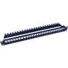 Dynamix PP-UK-24RM 24 Port Unloaded Patch Panel Keystone Inserts, 1RU, with Rear Cable Management bar. Dynamix PP-UK-24RM 24 Port Unloaded Patch Panel Keystone Inserts, 1RU, with Rear Cable Management bar.