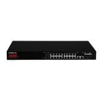 Edimax 16-Port Surveillance Long    Range Gigabit PoE+ Web Smart Switch with 2 Gigabit RJ45 & 2 SFPPorts. Max Power Budget 280W. Supports PoE up to 200m. IEEE 802.3af/at PoE Compliant. IP Surveillance VLAN