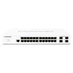 Fortinet Fortinet 124E Switch 24 GE RJ45 + 4 SFP ports. Fanless, Layer 2 Fanless Fortigate Switch Controller Compatible