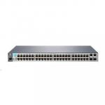 HPE 2530 48 L2 Managed Ethernet Switch, 48 Port RJ-45 10/100, 2 Port RJ-45 GbE, 2 Port SFP, Lifetime Warranty