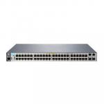 HPE 2530 48 PoE+ L2 Managed Ethernet Switch, 48 Port RJ-45 10/100 PoE+ (382W Total Budget), 2 Port RJ-45 GbE, 2 Port SFP, Lifetime Warranty