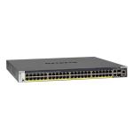 NETGEAR M4300-52G-POE+ 48-port PoE+ Layer 3 Fully Managed Stackable Switch with 2 x 10GBASE-T & 2 x SFP+ & 550W PSU, ProSAFE Lifetime Warranty