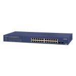 NETGEAR 24-Port PoE Gigabit Ethernet Smart Switch (GS724TP v3) - Managed with 24 x PoE+  190W, 2 x 1G SFP, Desktop/Rackmount, and ProSAFE Limited Lifetime Protection