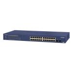 NETGEAR 24-Port PoE Gigabit Ethernet Smart Switch (GS724TP) - Managed with 24 x PoE+  190W, 2 x 1G SFP, Desktop/Rackmount, and ProSAFE Limited Lifetime Protection
