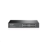 TP-Link TL-SF1016DS 16-Port 10/100M Unmanaged Switch, 13-inch Steel Housing, Rackmount Kit Included