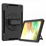 Armor-X (RIN Series) RainProof Military Grade Rugged Tablet Case With Hand Strap & Kick-Stand  for Samsun Tab A7  Lite 8.7 " Tablet (SM-220 & SM-T225)