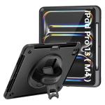Armor-X (RIN Series) RainProof Military Grade Rugged Tablet Case With  Hand Strap , Shoulder Strap & Kick-Stand for iPad Pro 13" ( M4 )  Only