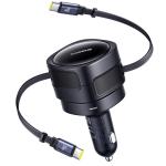 Baseus Enjoyment Max Car Charger C+C Cables 60W Cosmic Black
