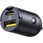 Baseus Tiny Star Mini Car Charger (U+C) 30W Cosmic Black