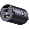Baseus Tiny Star Mini Car Charger 2C 30W - Cosmic Black Baseus Tiny Star Mini Car Charger 2C 30W - Cosmic Black