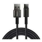 Baseus Tungsten Gold Fast Charging Data Cable USB to Type-C 100W 2m Black